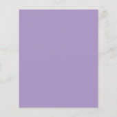 Budget Lavender Floral Wedding RSVP (Rückseite)