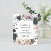 Budget Lavender, Navy, Blush Pink Wedding (Stehend Vorderseite)