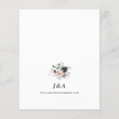 Budget Lavender, Navy, Blush Pink Wedding (Rückseite)