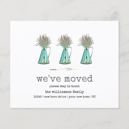 Budget Lavender Wir haben Bewegung Ankündigung ver (Vorderseite)