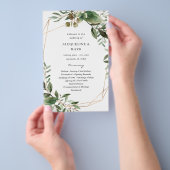 Budget Leaves & Eucalyptus GoldWeddin Ceremony MED Flyer (Handgriff)