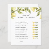 BUDGET Lemon Baby Duschgame raten wer (Vorne/Hinten)