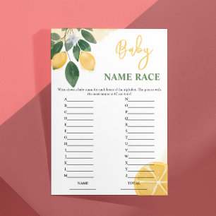 Budget Lemon Baby Name Race Baby Showspiel