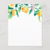 Budget Lemon Bridal Dusche Einladung (Rückseite)