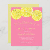 Budget Lemon Citrus Bridal Dusche Einladung (Vorne/Hinten)