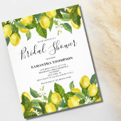 Budget Lemon Citrus Bridal Dusche Einladung Flyer