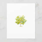 Budget Lemon Citrus Bridal Dusche Einladung Flyer (Hinten)