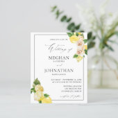 Budget Lemon Floral Wedding (Stehend Vorderseite)