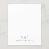 Budget Lemon Floral Wedding (Rückseite)