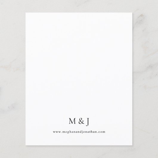 Budget Lemon Floral Wedding (Rückseite)