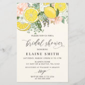 Budget Lemon Lime Citrus Bridal Shower Invitation (Vorderseite)