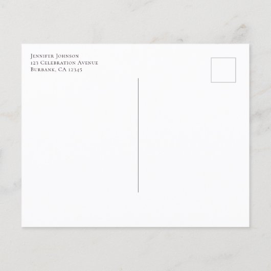 Budget Lemons Bridal Brunch Postcard Einladung (Rückseite)