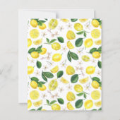 Budget Lemons Bridal Dusche Einladung (Rückseite)