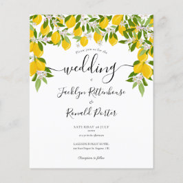Budget Lemons Grüne Hochzeit Einladung