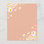 Budget Let's Groovy Daisy Rainbow Foto Birthday (Rückseite)