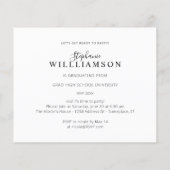 Budget Let's Party - Gold 2 Foto Graduation Party Flyer (Hinten)