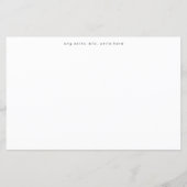 Budget LG Schwarz/Weiß-Kalligrafie Save the Date (Rückseite)