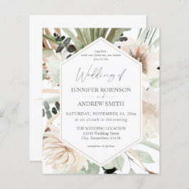 Budget LG Text Boho Eukalyptus Palm Blumenzehen