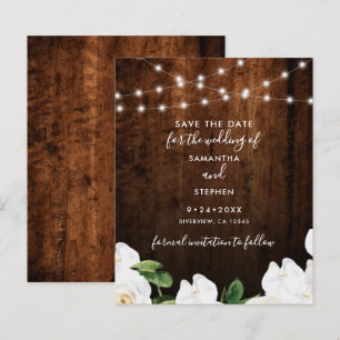 Budget Lichter Rustikale Holz Hochzeit Save The Da