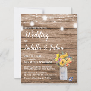 Budget Lichterkette Mason Jar Hochzeit