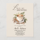 Budget Liebe Brauen Brauen Dusche Einladung (Vorderseite)