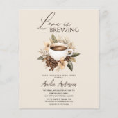 Budget Liebe Brauen Brauen Dusche Einladung Flyer (Vorne)