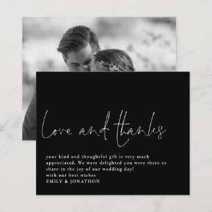 Budget Liebe Dank Foto Wedding Danke Black
