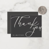 Budget Liebe dank Skript einfache Hochzeit danke Mitteilungskarte (Vorderseite/Rückseite Beispiel)