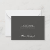 Budget Liebe dank Skript einfache Hochzeit danke Mitteilungskarte (Rückseite)