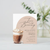 Budget Liebe ist Breffee Brautparty Einladung (Stehend Vorderseite)