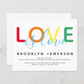 BUDGET Liebe ist Liebe Rainbow Moderne Hochzeit (Vorne/Hinten)