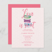 BUDGET-Liebe ist süß rosa Brautparty laden (Vorne/Hinten)