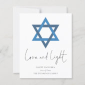 Budget Liebe Light Star der David Hanukkah Card (Vorderseite)
