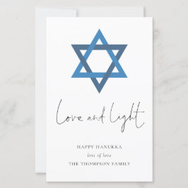 Budget Liebe Light Star der David Hanukkah Card