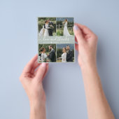 Budget Liebe und danke Collage Wedding Vielen Dank Flyer (Gruppe)