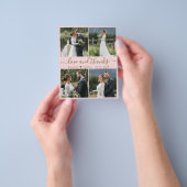 Budget Liebe und danke Collage Wedding Vielen Dank Flyer (Gruppe)
