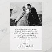 Budget Liebe und danke Collage Wedding Vielen Dank Flyer (Hinten)