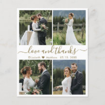 Budget Liebe und danke Collage Wedding Vielen Dank