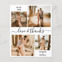 Budget Liebe und danke Collage Wedding Vielen Dank