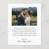 Budget Liebe und danke Collage Wedding Vielen Dank Flyer (Hinten)