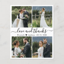 Budget Liebe und danke Collage Wedding Vielen Dank