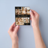 Budget Liebe und danke Collage Wedding Vielen Dank Flyer (Gruppe)