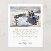 Budget Liebe und danke Collage Wedding Vielen Dank Flyer (Hinten)
