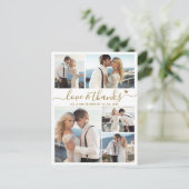 Budget Liebe und danke Foto Wedding Vielen Dank Postkarte (Stehend Vorderseite)