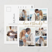 Budget Liebe und danke Foto Wedding Vielen Dank Postkarte (Vorne/Hinten)