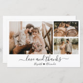 Budget Liebe und danke für Ihr Dankeschön Papier (Vorne/Hinten)