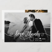 Budget Liebe und danke für Ihr Dankeschön Papier (Vorne/Hinten)