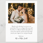 Budget Liebe und vielen Dank an Script Wedding Vie Flyer (Hinten)