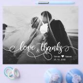 Budget Liebe und vielen Dank an Script Wedding Vie Flyer (Einzeln)