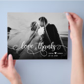 Budget Liebe und vielen Dank an Script Wedding Vie Flyer (Hand)